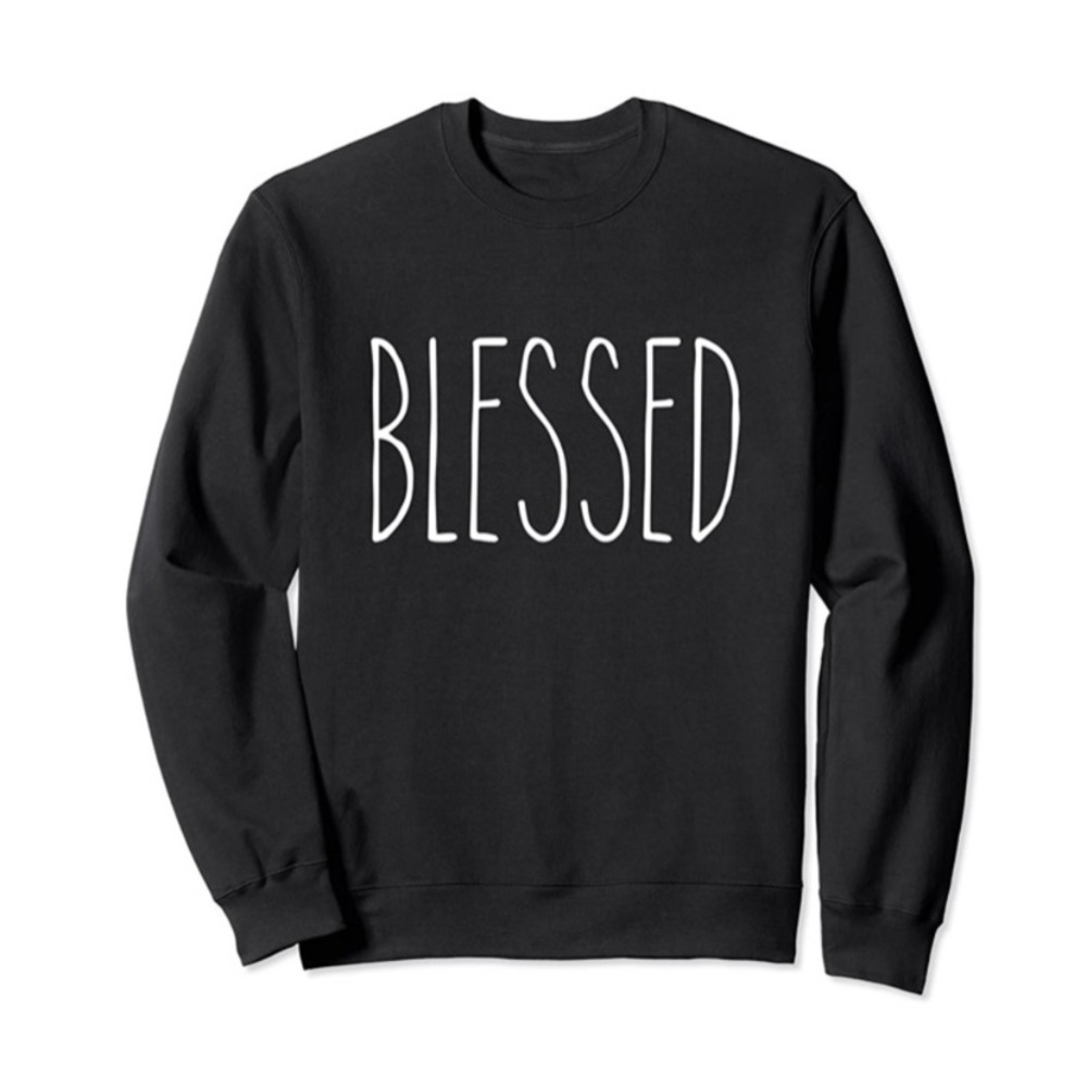 New Rae‎ Dunn BLESSED sweater size xs